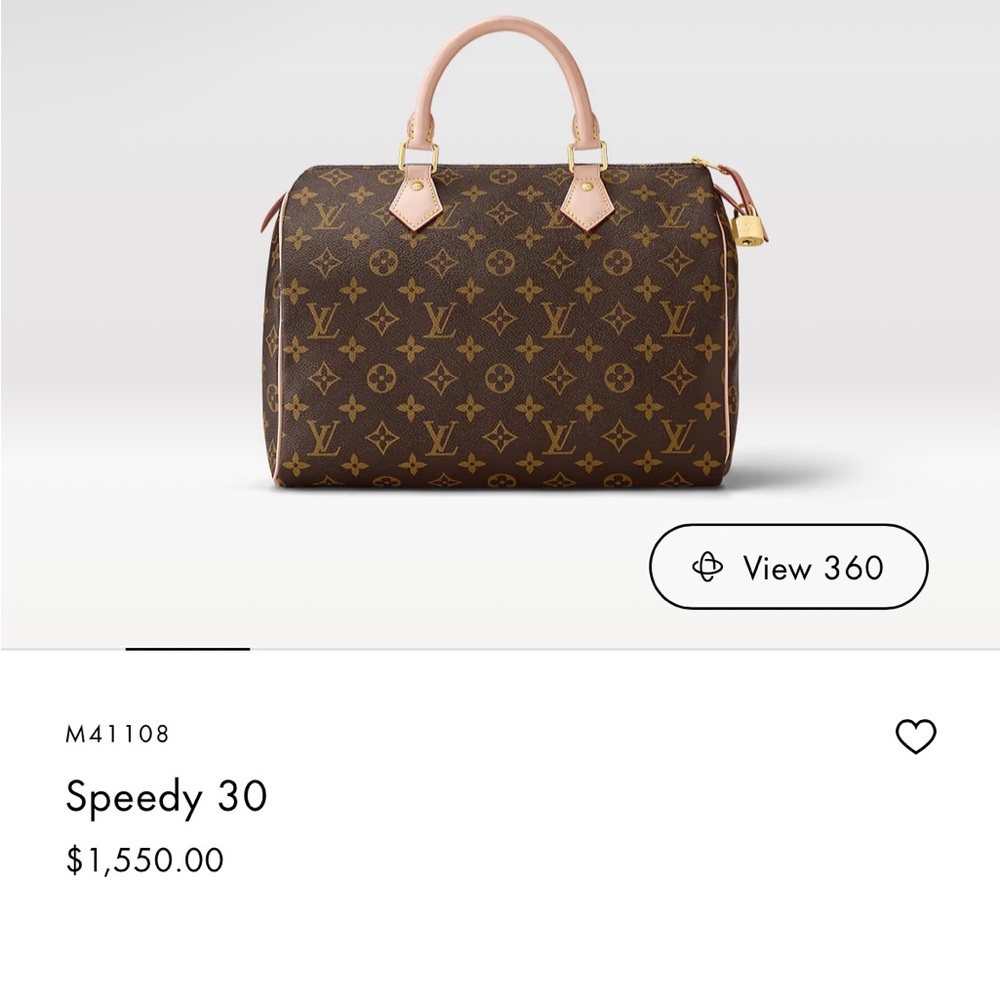 LV Speedy 30 handbag.